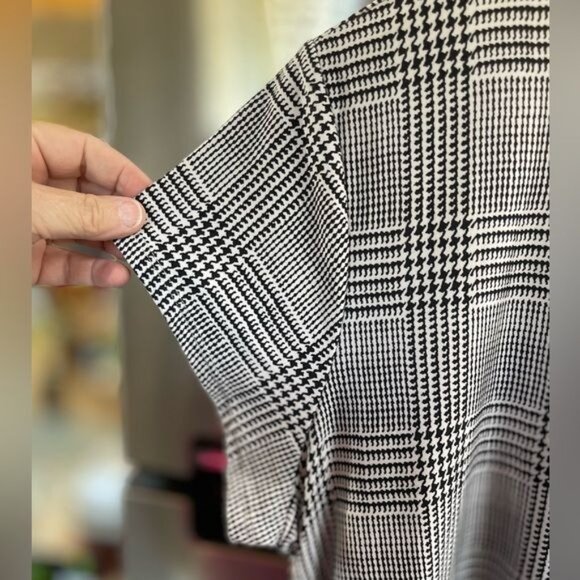 SHORT SLEEVE COVERUP women 2X dress VIBE SPORTSWEAR BLACK&WHITE ,A-Line Dress - Picture 3 of 5